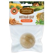 Деревенские лакомства Игрушка д/кош Мятный шар Календула + корень солодки, 22г