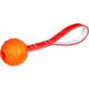 Игрушка д/собак Мяч на веревке Soft & Strong, TPR, ф 6 см/26 см, оранжевый ТРИКСИ
