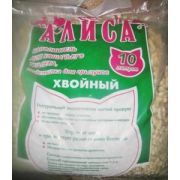 Наполнитель АЛИСА д/кошек ДРЕВЕСНЫЙ ВПИТЫВАЮЩИЙ хвойный 10л/5,5кг1/4