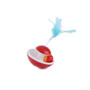 Игрушка д/кошек-неваляшка 17х9.5см с шариком, колокольчиком и пером арт.10922-8631