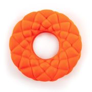 Игрушка д/собак Кольцо с пузырями резиновая SkyRus , оранжевая, 11х11х3.3см