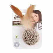 Игрушка д/кошек Pawise Кошка-мяч с пером 14см 28257
