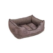 Лежанка для животных 70*55*20см  ЛОФТ МОККО пухлик №4 Rich Breed ЛФ-44 СВЕТЛО-СЕРЫЙ