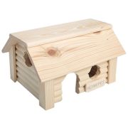 Домик д/грызунов 15*20см *12,3см HOMEPET  баня деревянный