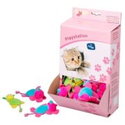 Игрушка д/кошек мягкая с кошачьей мятой «Мышка и коровка», в ассортименте, 7.5см