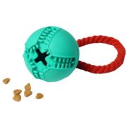 Игрушка д/собак Мяч с канатом HOMEPET SILVER SERIES 7,6 см х 8,2 см 9082