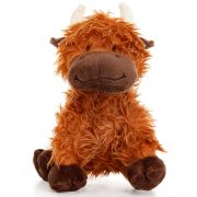Игрушка д/собак Бычок с рожками Мягкая игрушка коричневый, с канатом, 22см