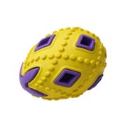 Игрушка д/собак Яйцо желто-фиолетовое HOMEPET SILVER SERIES 6,2 см х 6,2 см х 8 см  каучук 8849