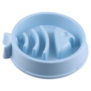 Миска для медленного поедания корма круглая Heart PetStandArt, 21*4.5cм, 400мл, Пластик, Голубой