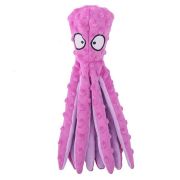 Игрушка д/собак Осьминог розовый с пищалкой, текстиль, 32см, №1 1х180шт