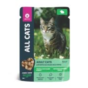 ALL CATS 85 гр д/кош. тефтельки с кроликом в соусе, пауч, 1/28