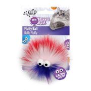 Игрушка д/кошек Пушистик красный с кош.мятой 9,5см All For Paws Furry Ball  8046