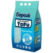 Наполнитель БАРСИК д/кошек КОМКУЮЩИЙСЯ TOFU МОРСКОЙ БРИЗ  4,54л /2,3кг 1/3