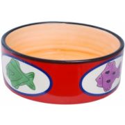 Миска керамическая, роспись, рисунок «рыбки» №1 12,5*5 см, 270мл, 1*48шт