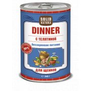 Solid Natura Dinner Телятина влажный корм для щенков жестяная банка 0,1 кг
