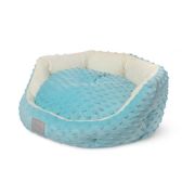 Лежанка для животных круглая «Малыш» M, голубая, 500*500*210мм, серия PUPPY, Triol