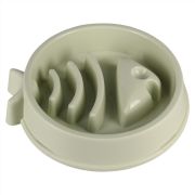 Миска для медленного поедания корма круглая Fish PetStandArt, 21*4.5cм, 450мл,  Пластик, Зеленый