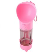 Поилка походная 200мл с отсеком для пакетиков Drink & Clean PetStandArt,  26х9,5см, Розовый