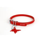 Ошейник КОЛЛАР 35073 дл 45-53см шир 13мм красный круглый  Glamour