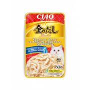 INABA Kinnodashi пауч 60г в желе кур.филе со вкус.морс.гребеш, д/кошек(уп.12*4=48шт)IC-13