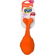 Игрушка д/собак Ракета рифлёная, латекс с наполнит, запах бекона, большая (21см) Dura Play H14807