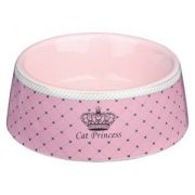 Миска керам. 0,18л 12 см для собак Princess,  розовый ТРИКСИ