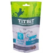 TITBIT Хрустящие подушечки для кошек с мясом утки для чистки зубов 60 г 015407  1/25
