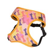 Шлейка Pride Косточки (цвет желто-розовый) для собаки (вес собаки 3,2-4,5кг)