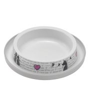 Миска 0,21л Модерна 210мл Влюбленные коты 15,5*15,5*3,2см -2183-