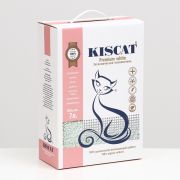 Наполнитель KISCAT Premium White Classic д/кошек ВПИТЫВАЮЩИЙ  7 л.