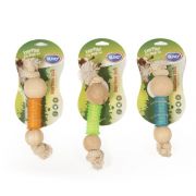 Игрушка д/собак Деревянная «Stick Round with Rope», в ассортименте, 18х5х5см 6891