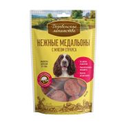 Деревенские лакомства Нежные медальоны с мясом страуса, 90г  (арт. 79208979) 1/80