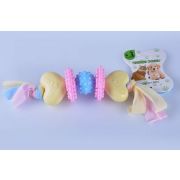 Игрушка д/собак Косточка 23х4.5х4.5см цветная с веревками микс арт.31019-0295 Код262675  1/12