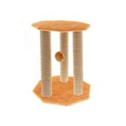 Когтеточка 35*35*50см Ротонда с игрушкой, джут К501