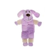 Игрушка д/собак Собачка 20 см с 3 пищалками сиреневая (31004)AROMADOG