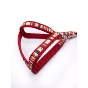 Шлейка в стиле Мексика для собак, красная, размер SS 4975023683614