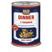 Solid Natura Dinner Говядина влажный корм для собак жестяная банка 0,34 кг