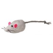 Игрушка д/кошек Мышка с колокольчиком плюшевая 5 см 160 шт в упак ТРИКСИ