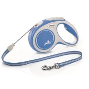Рулетка 12кг 5м Flexi New Comfort cord S  blue  ГЕРМАНИЯ