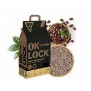 Наполнитель OK-LOCK д/кошек РАСТИТЕЛЬНЫЙ КОМКУЮЩИЙСЯ КОФЕ 5л 1/6