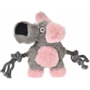 Игрушка д/собак Собачка плюш с канатами с пищалкой HOMEPET 22х16 см 104514