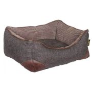 Лежанка для животных 60х50см Классик ВЫСОКИЙ борт (кофе),