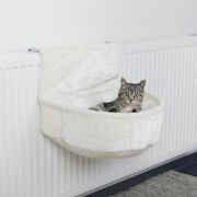 Гамак 45×13×33 см подвесной на радиатор, плюш, белый ТРИКСИ