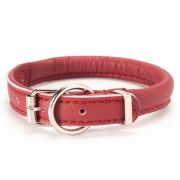 Ошейник Аркон Candy круглый бордовый шир 1,2 см, дл 32 см
