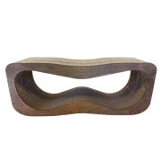 Когтеточка 60*24*20см HOMECAT Clawsworld L гофрокартон с деревянным ободком цвет бук 929