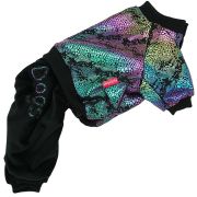 Костюм утепленный черно/голубой металлик 10 ( спина 24см, грудь 32см  )  8250