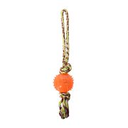 Игрушка д/собак  Канатная буксир с мячем, 30 см 2235