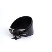 Ошейник КОЛЛАР 34661 дл 29-35см шир 15мм GLAMOUR для борзых собак без украшений черный