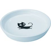 Миска керам. 15,0*2,5см цветная черный кот №1  1/30