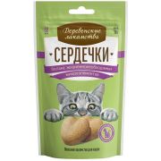 Деревенские лакомства 30.0 д/кош. Сердечки баланс жизненно необходимых микроэл-в
